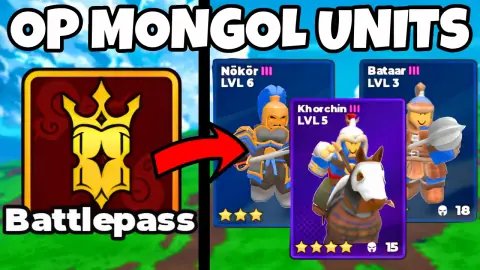 I Finished the MONGAL Battlepass to Get the NEW OP MONGAL UNITS in Roblox Command an Army (CAA)