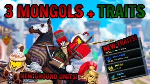 3 MONGOLS + TRAITS ANNOUNCED IN COMMAND AN ARMY