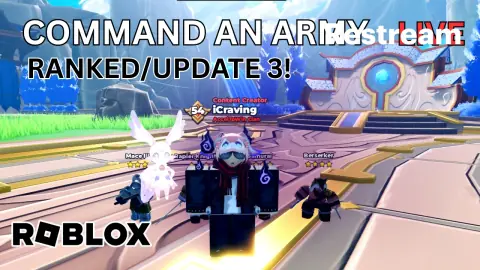 COMMAND AN ARMY ROBLOX LIVE! RANKED! UPDATE 3 MONGOLS!